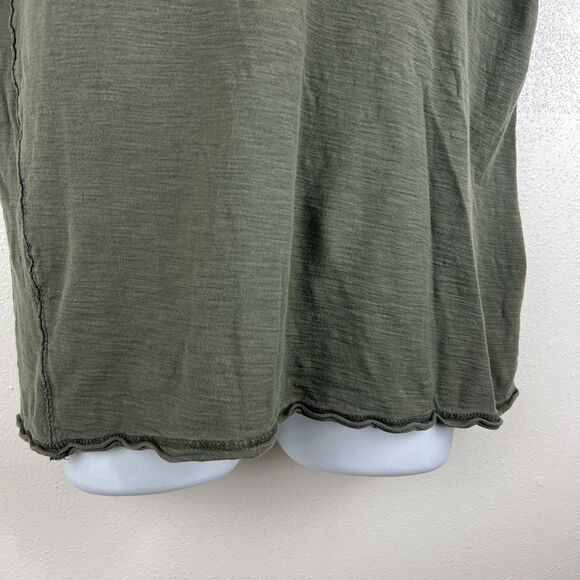 Helix Shirt Men Large Green Short Sleeve Solid Cotton Tee - Picture 5 of 11